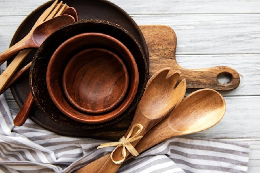 افزایش عمر ظروف چوبی